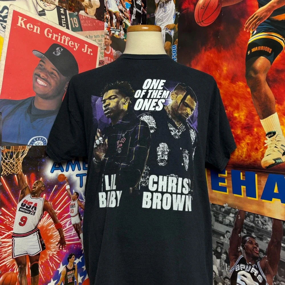 Lil Baby Chris‎ Brown One Of Them Ones Tour T Shirt Hip Hop R&B Music Sz XL